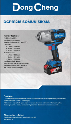 DCPB1218 Somun Sıkma